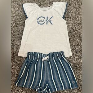 Calvin Klein girls two piece outfit